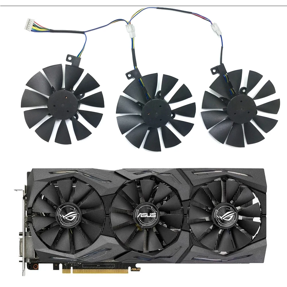 Новый вентилятор радиатора для графического процессора T129215SU GTX 1060 3 шт. 87 мм