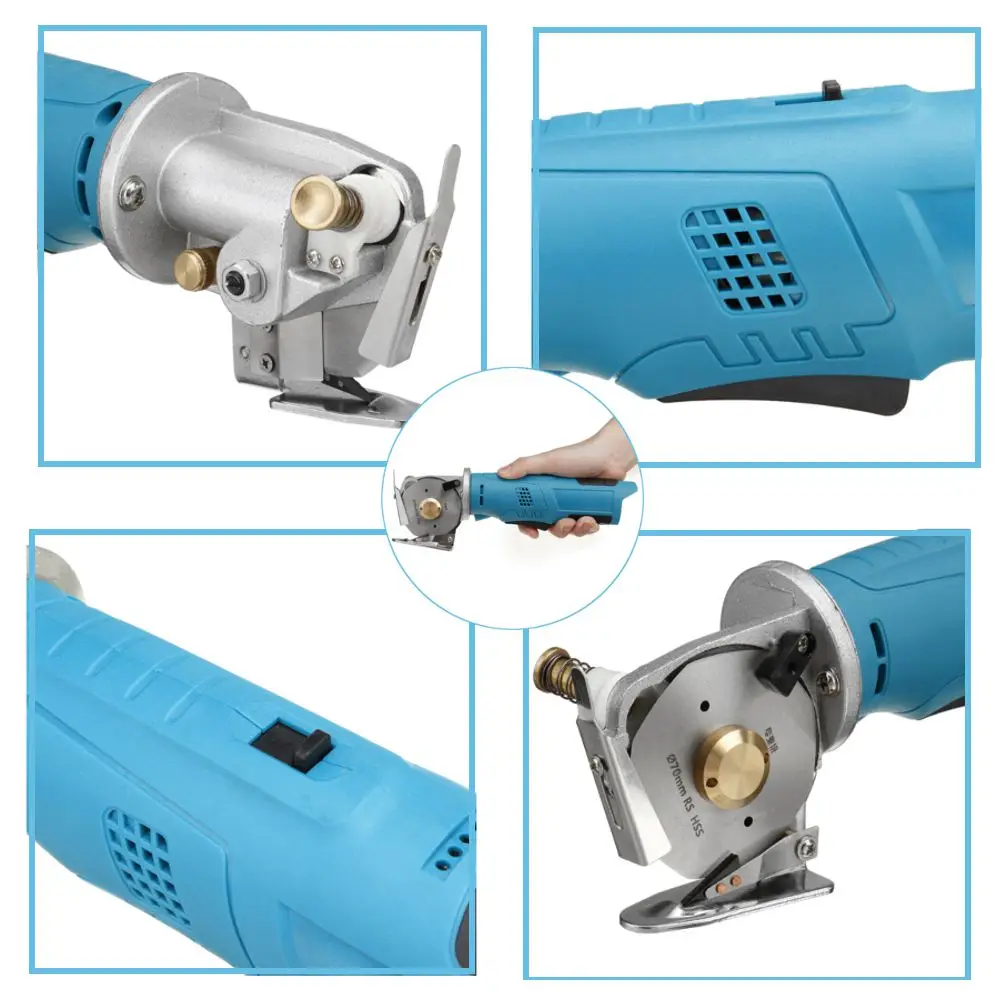 

BLMIATKO 12V 25mm Electric Tailoring Scissors Fabric Cutting Machine Leather Cloth Cutter Blade Cutting Saws for Bosch Battery