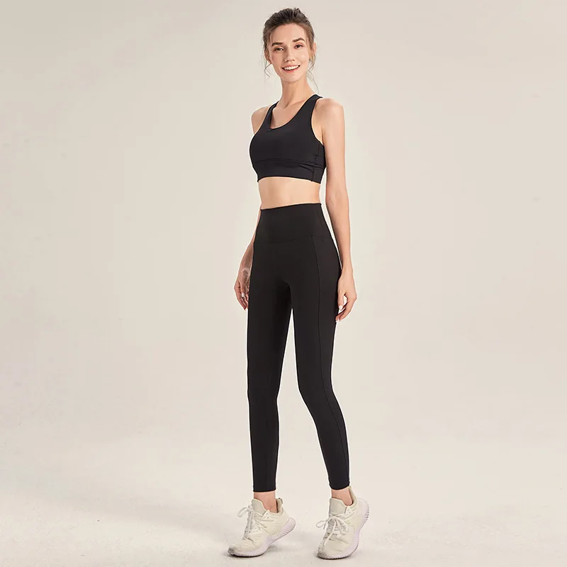 

Autumn sports high waist buttocks fitness running stretch peach quick-drying pants yoga fitness women's pants