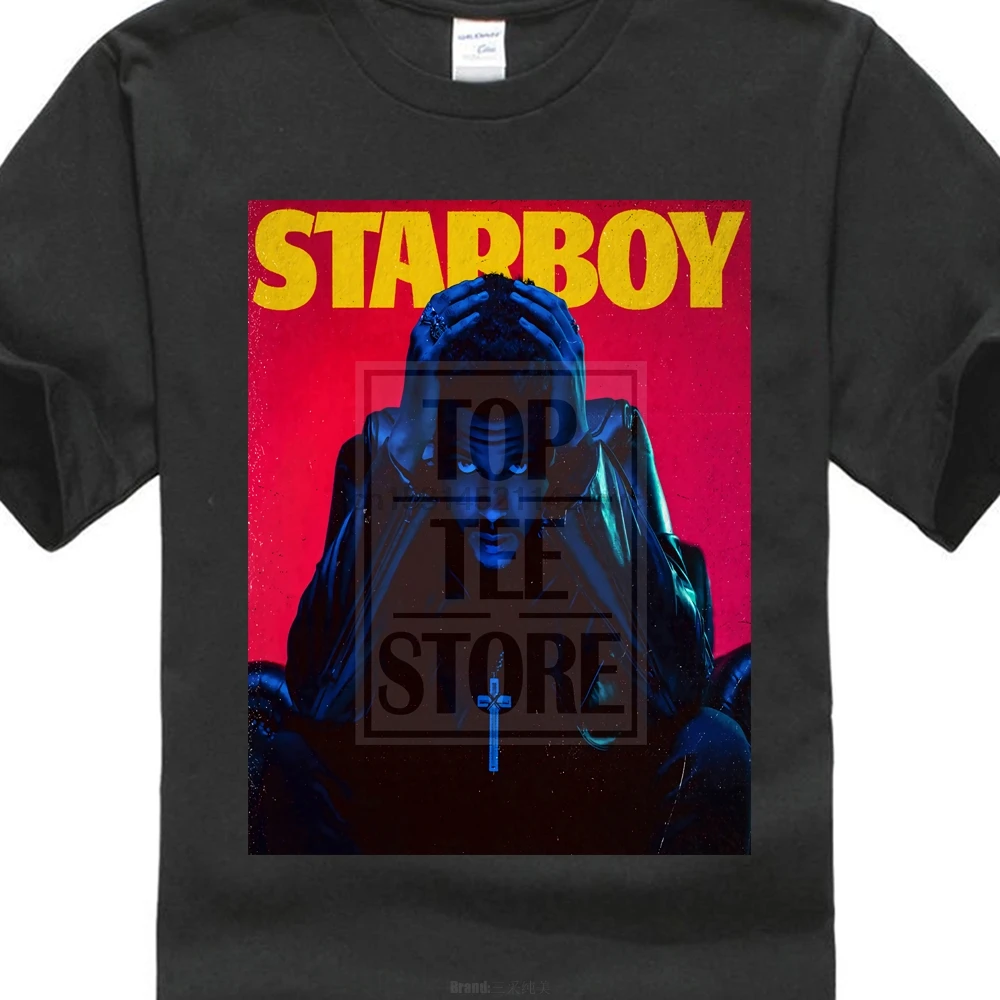 The Weeknd Starboy Мужская черная футболка новая официальная взрослая 021827 |