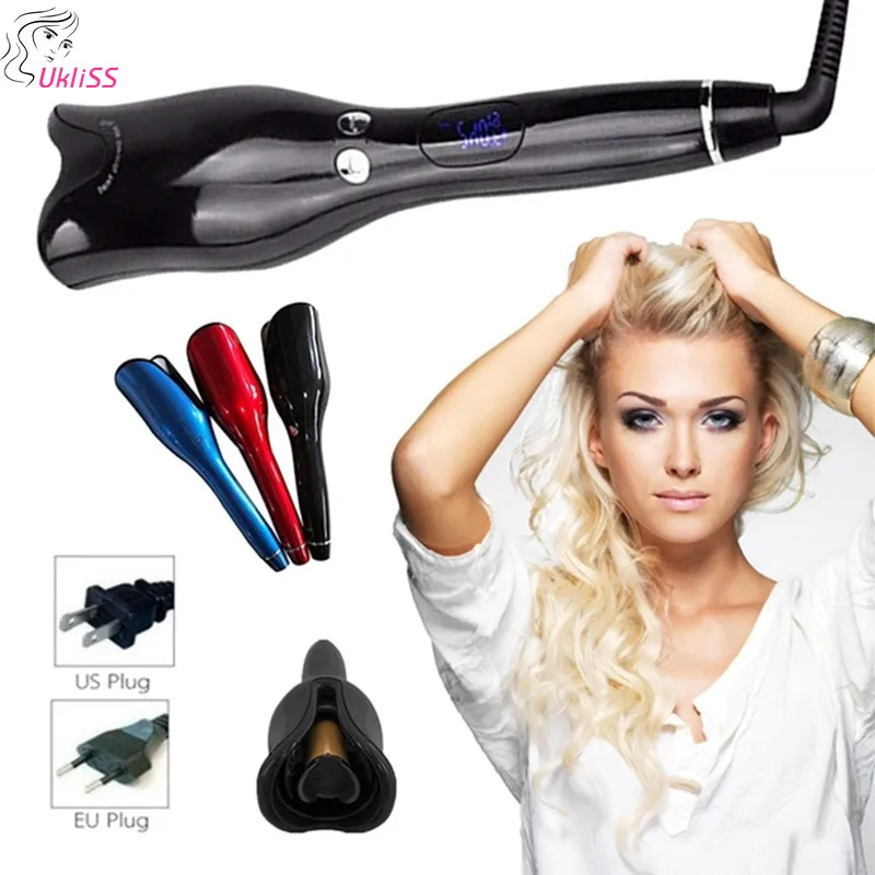 Профессиональные щипцы для завивки волос с воздушным вращением и завивкой