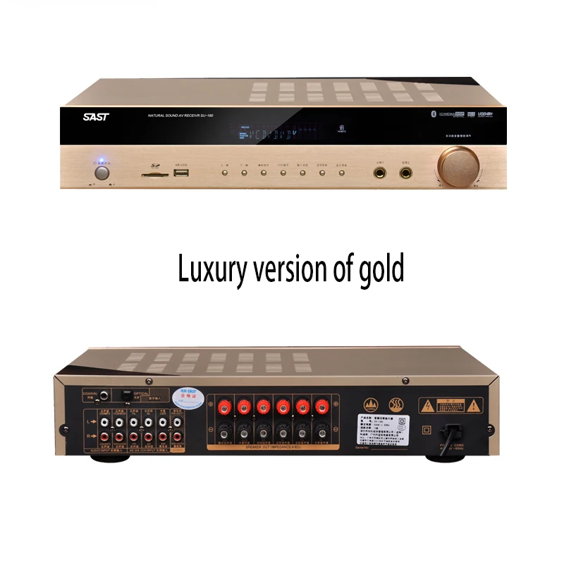 KYYSLB 220V650W SU-190 4,0 Bluetooth усилитель 5,1 Домашний сабвуфер высокой мощности караоке Hifi караоке без потерь цифровой усилитель Ktv