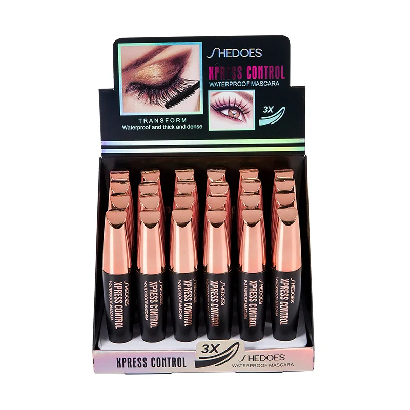 Тушь для ресниц 4D шелковая водостойкая наращивания черная густая удлиняющая