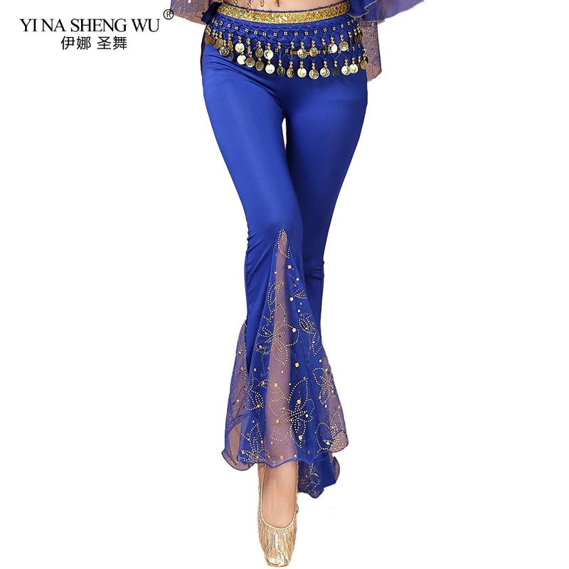 Детские брюки для танца живота из молочного шелка 3 вида цветов тренировочный