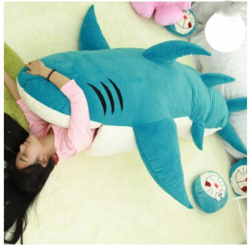 Giant Big Shark Sleeping Bag Beanbag Sofa Bed Plush Stuffed Soft Gift Pull Over