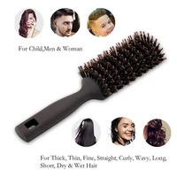 anti static soft boar bristles comb quick dry brush professional salon brush for men woman