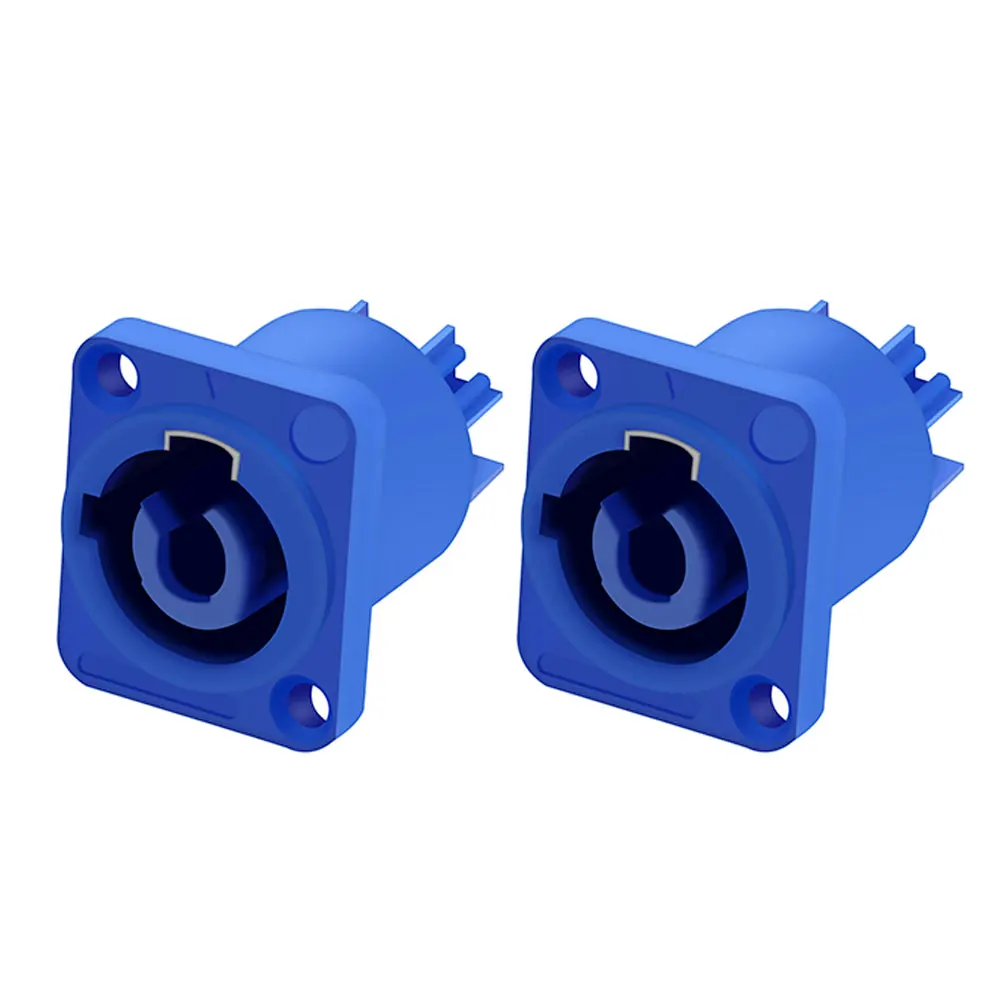 20pcs speakon male plug powercon type a nac3fcanac3mpa 1 chassis plug panel adapter 3pin powercon speaker connector free global shipping