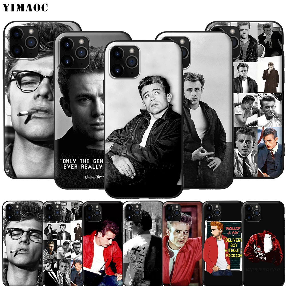 Силиконовый мягкий чехол YIMAOC James Dean для iPhone 12 Mini 11 Pro XS Max XR X 8 7 6 6S Plus 5 5S SE|Бамперы| |