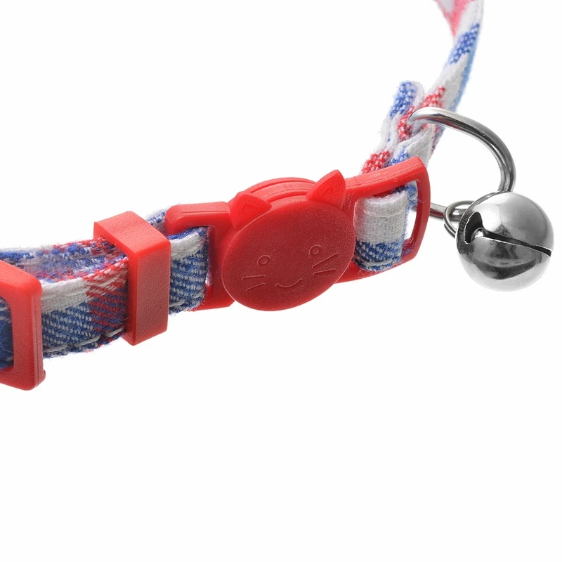 Инструменты для домашних животных милый клетчатый ошейник кошек модный