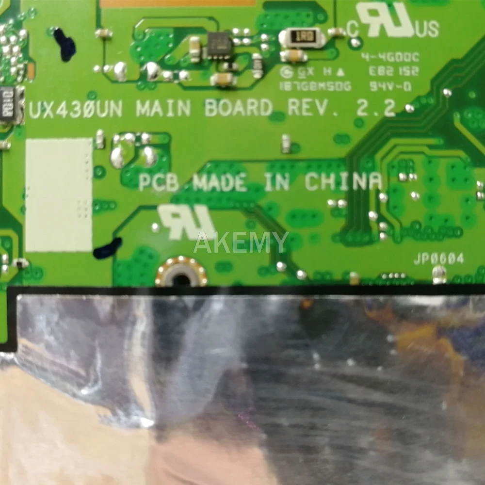 

Akemy UX430UN 8G/I5-7200U/AS GT920M V2G 90NB07V0-R00010 Motherboard For ASUS UX430UN UX430U UX430U Laptop Mainboard 100% Tested