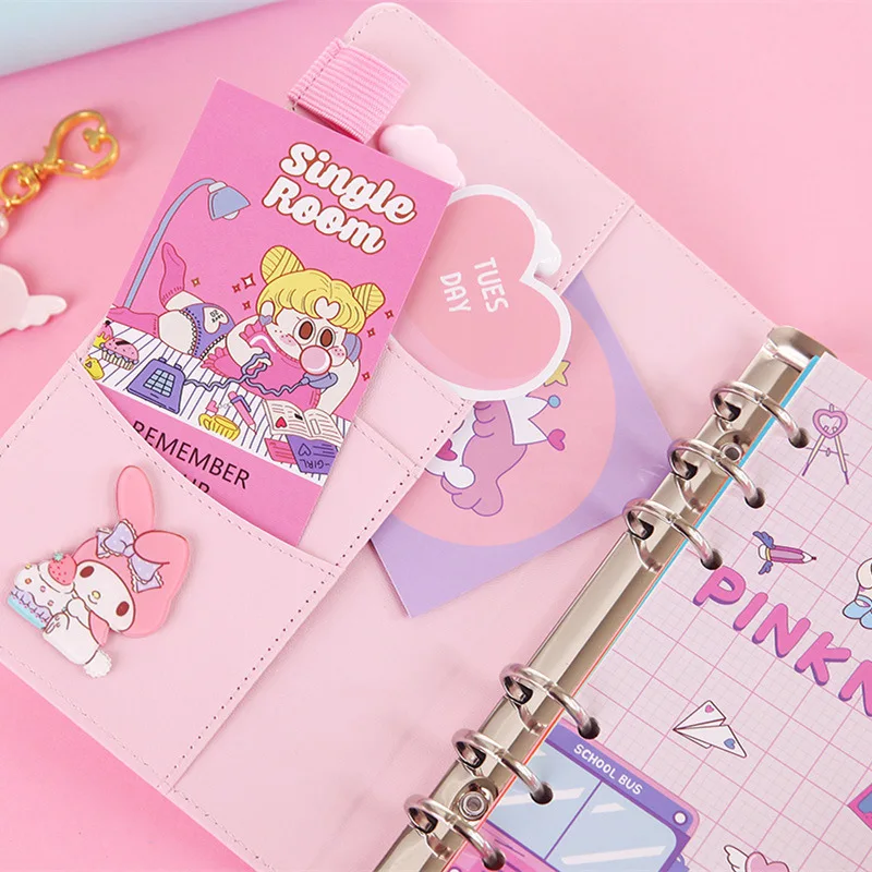 Kawaii A6 Diy Дневник записная книжка и пули журнал милый набросок Органайзер кольцо