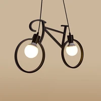 iron bicycle chandelier american style country personality simple restaurant internet cafe bar counter bicycle lamp