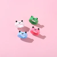 adorable children jewelry candy color frog rings kids girls gifts