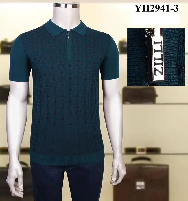 

Billionaire polo shirt silk men 2021 New fashion Casual short sleeve new thin Button pattern Breathable big size M-4XL quality