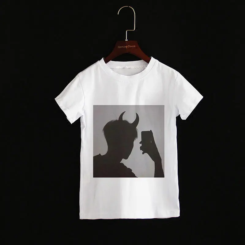 

New Summer Boy Clothes Witch Printed Baby T Shirt Fashion Harajuku Top Design Children T-shirt Round Neck 24M-9T Girls T-shirt