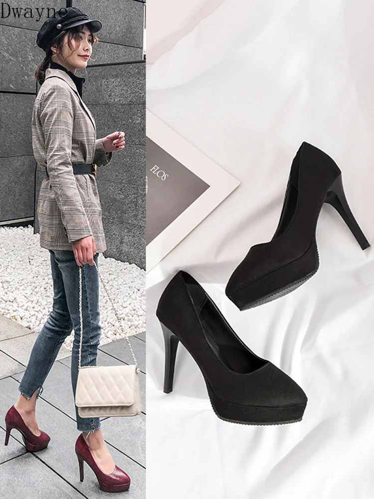 Женская обувь пикантные тонкие туфли на тонком каблуке модель 2019 года сезон
