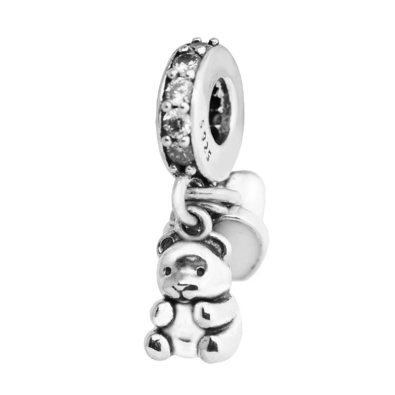 100% стерлингового серебра 925 Детские сокровища мотаться шарики шарма Подходит