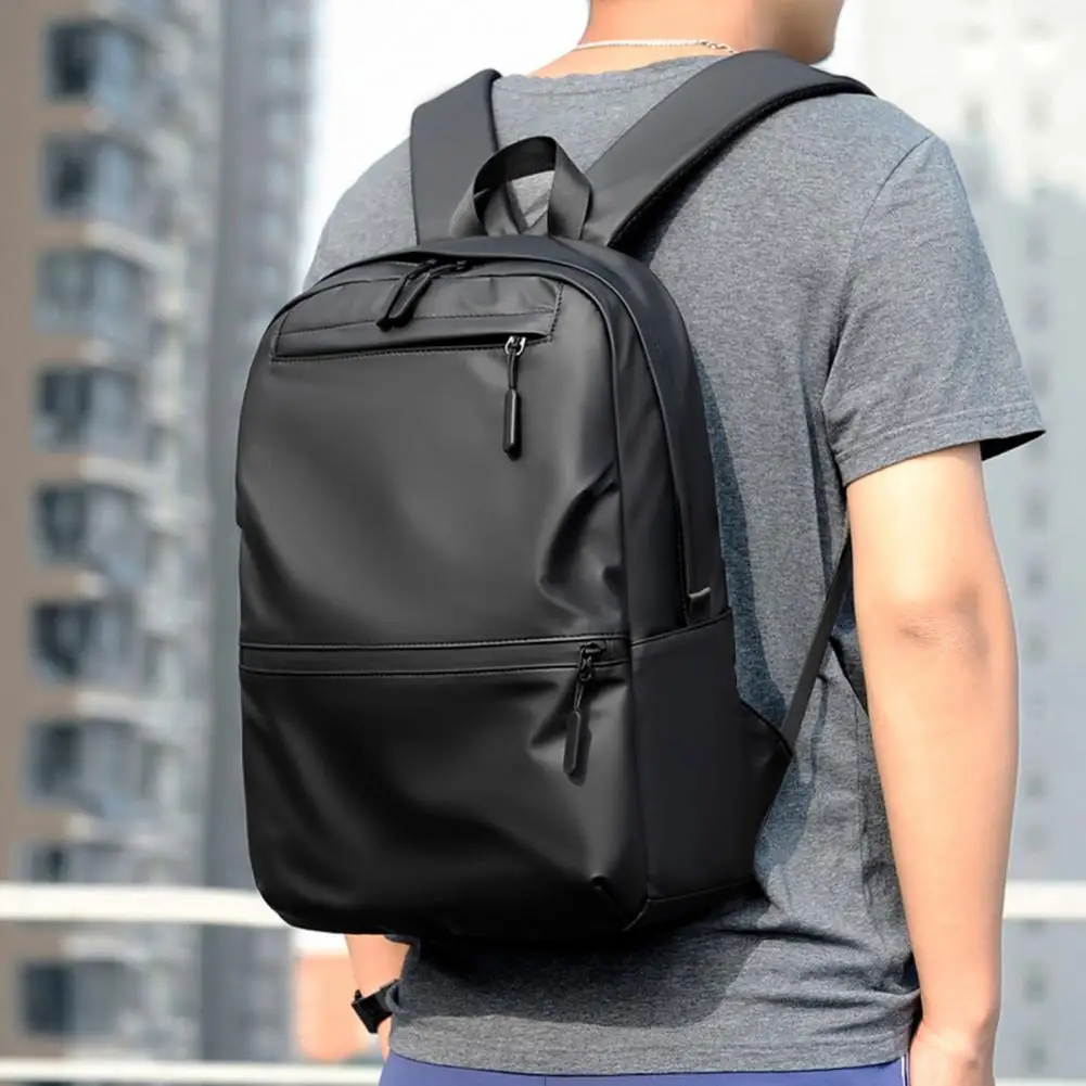 

Men's Backpack Large Capacity Adjustable Laptop Breathable Polyester Double Shoulder Bag