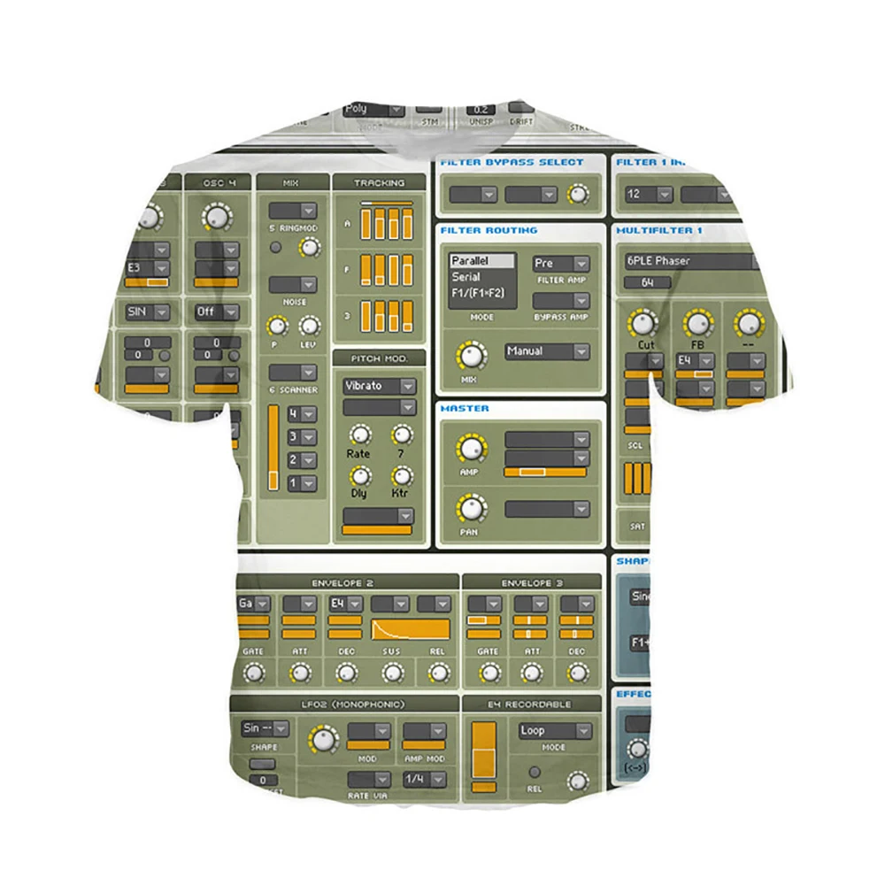 Футболка с 3D рисунком радио Ableton DJ повседневная хипстерская летняя уличная
