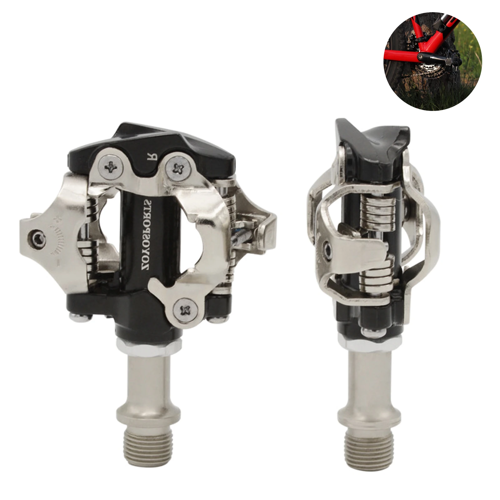 

Педали для горного велосипеда легкие с самоблокировкой, велосипедные педали без клипсов, педали из алюминиевого сплава, педали для горного ...