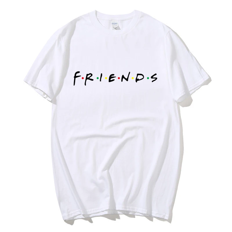 

2021 New summer mens fashion t shirts friends print t shirt male Clothing Man fitness casual T-Shirts men cotton t shirt