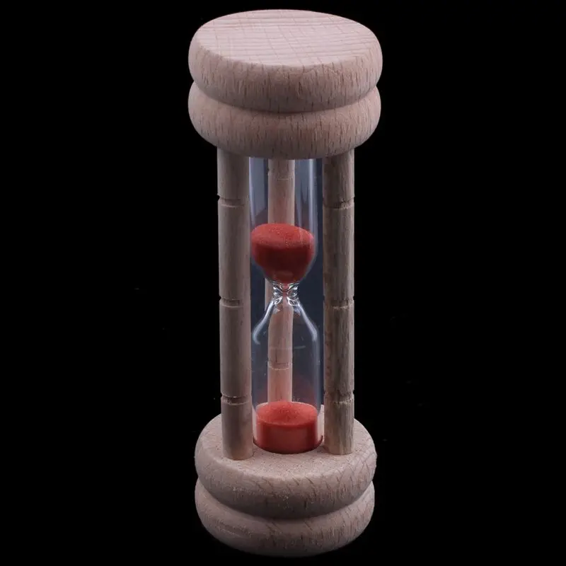 Мода 3 минуты Песочные часы Классический Бук Натуральный песок переключатель