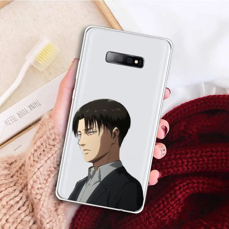 

Attack on Titan Anime Japanese Phone Case Transparent for samsung A 21s 50 71 S 8 9 20 20fe note 10 20 ultra plus