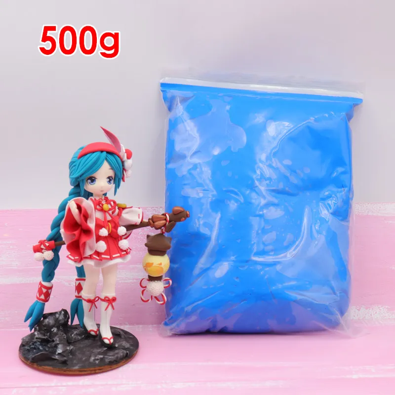 500 г/пакет профессиональная ультра светильник глина цветная мягкая кукла сделай