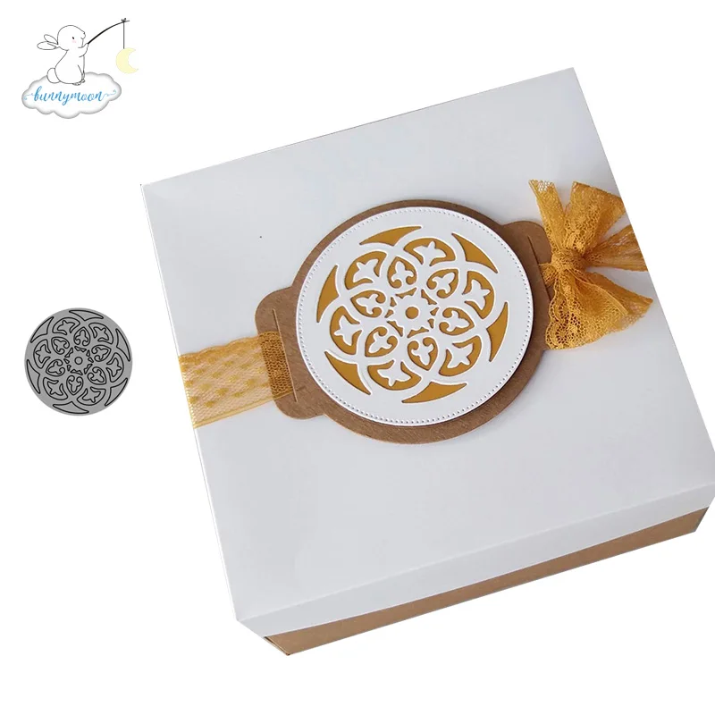 CH Мандала металлические режущие штампы трафарет поздравительная открытка