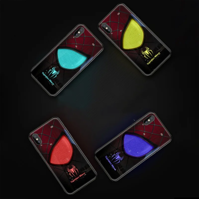 X-it Smart LED светящийся чехол для телефона Apple iPhone X XS XR MAX 6 6S 7 8 Plus Чехлы задней панели