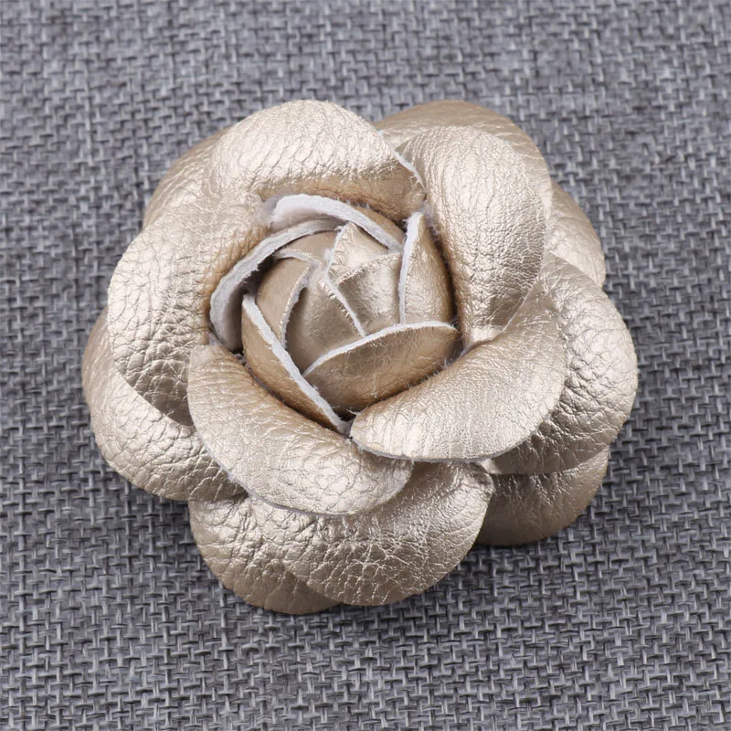 50 шт./лот 6 см изящная искусственная кожа цветок камелии для сделай сам Женская