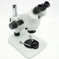 fyscope 3 5x 45x table pillar stand binocular stereo microscope students microscope144pcs led light