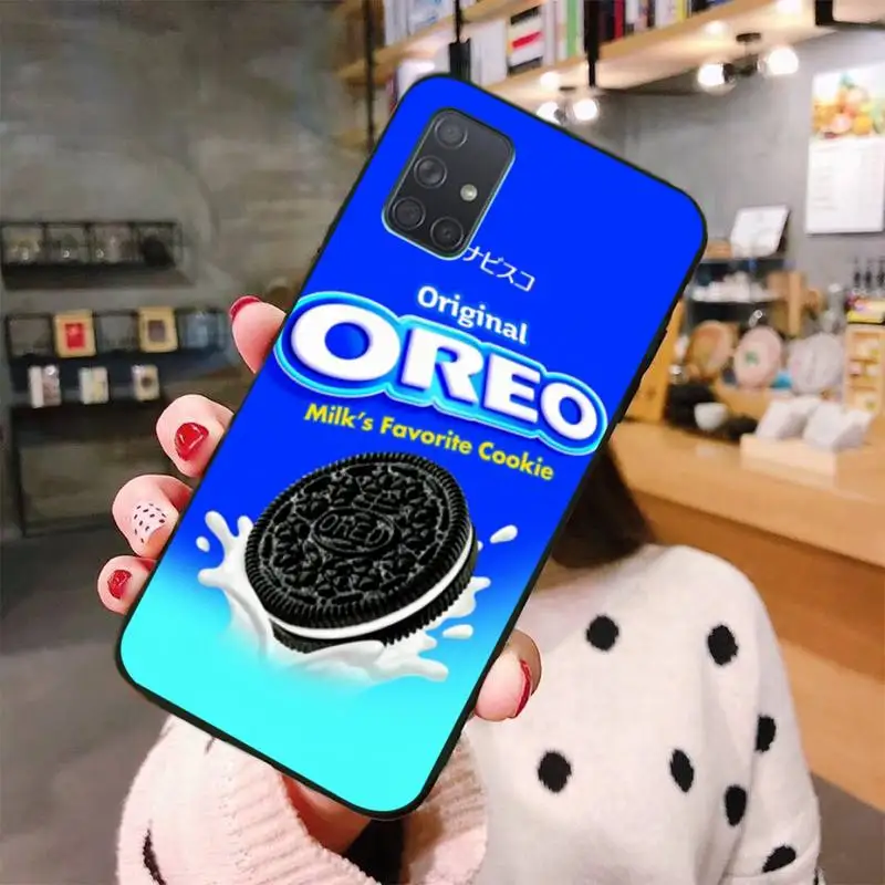 

Oreo Milk chocolate biscuit Soft Silicone Phone Cover For Samsung Galaxy A01 A11 A31 A81 A10 A20 A30 A40 A50 A70 A80 A71 A91 A51