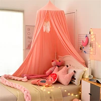 hung dome lace mosquito net bedcover chiffon bed canopy netting double king size fly insect protection mosquiton net