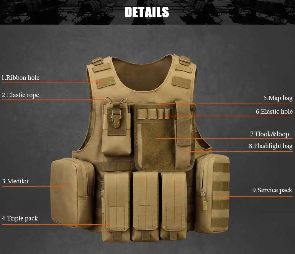 SINAIRSOFT тактический жилет страйкбол сумки милитари Регулируемый Molle защита Открытый Рыбалка Охота Пейнтбол амфибия жилет
