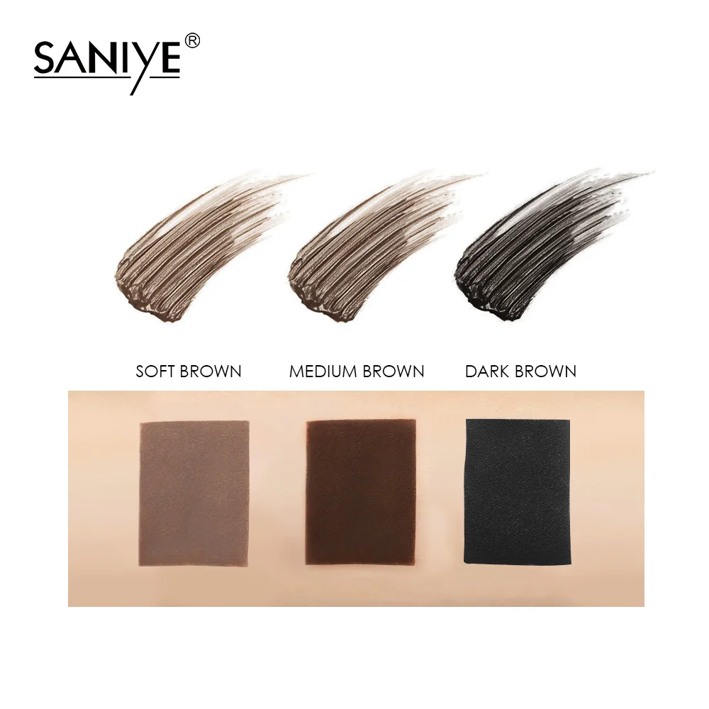 SANIYE брендовая помада для бровей Гель водостойкая кисть увеличения долговечный