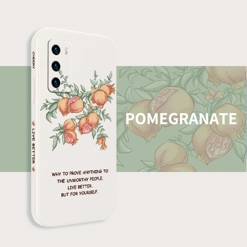 

Vintage Grape Soft Shell Phone Case For Huawei P40 P40Lite P30 P20 Mate 40 40Pro 30 20 Pro Lite P Smart 2021 Y7a Silicone Cover