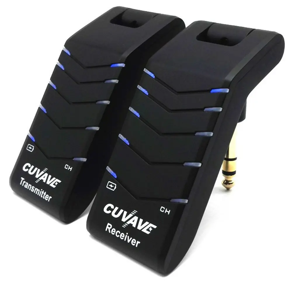 

2.4G Wireless Guitar Transmitter Receiver System Rechargeable 6 Channels Audio Transmitter for Electric Guitar Bass