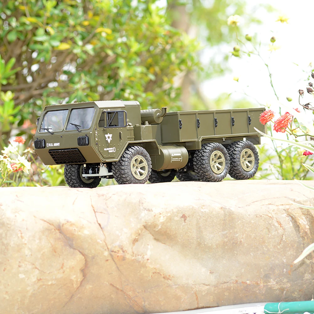 1/16 2 4G 6WD RC автомобиль военный грузовик M799 внедорожник с передатчиком игрушка |