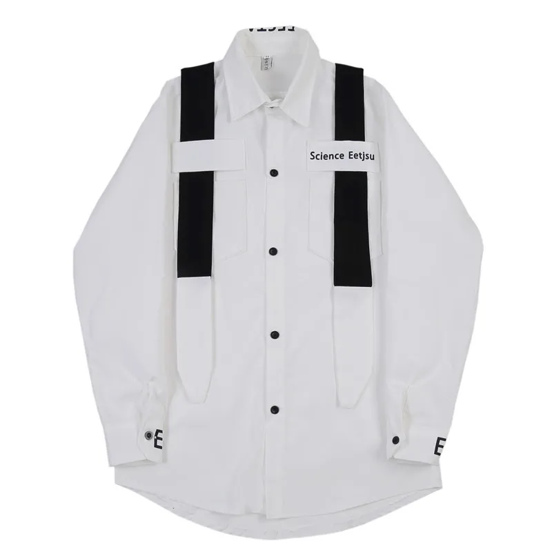 

2020 Spring And Autumn New Youth Popular Letter Printing Loose Long-sleeved Shirt Fashion Casual Personality Wild Jacket White