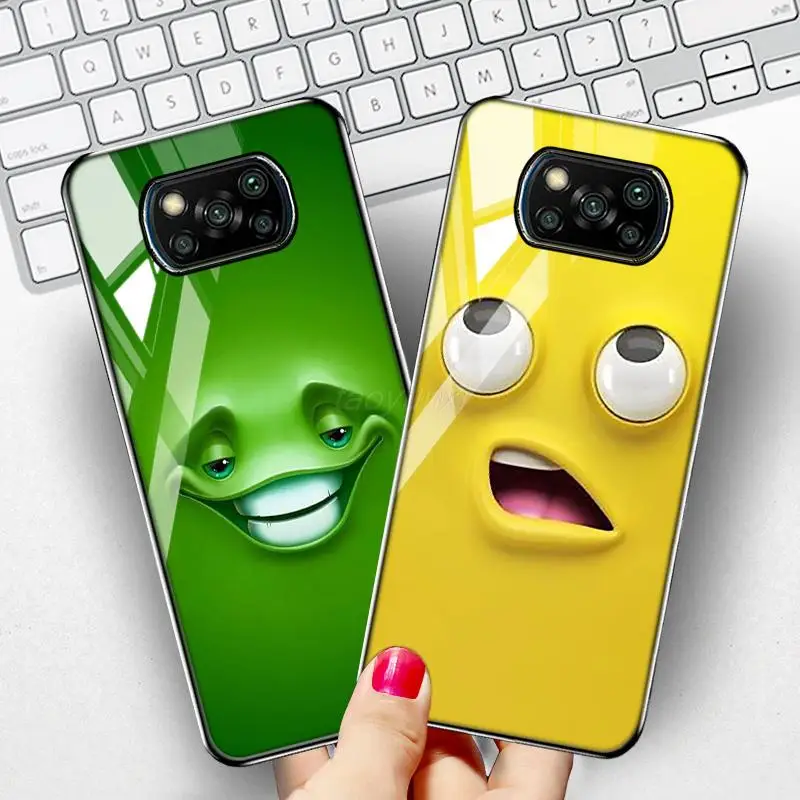 

For Xiaomi 11T Pro Case Smile Fundas Xiaomi Poco X3 Pro NFC M3 F3 GT Cover Mi 11 Lite 10T 11T Pro Note 10 Mix 4 Tempered Glass