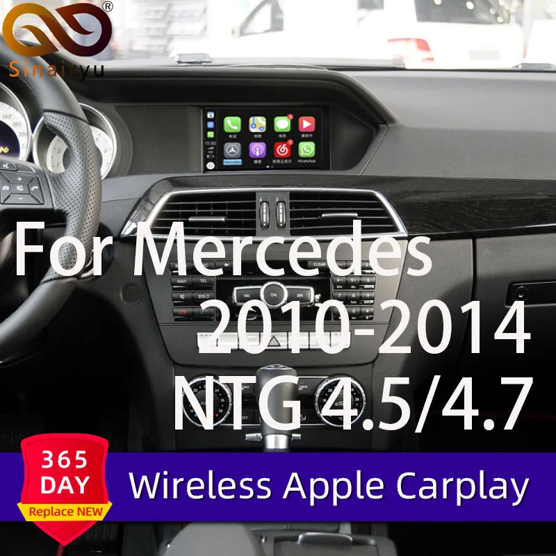 Sinairyu WIFI Wireless Apple Carplay Android Auto Mirror A B C E G GL ML Class For Mercedes NTG4.5 4.7 Car Play Airplay iOS 13 | Автомобили