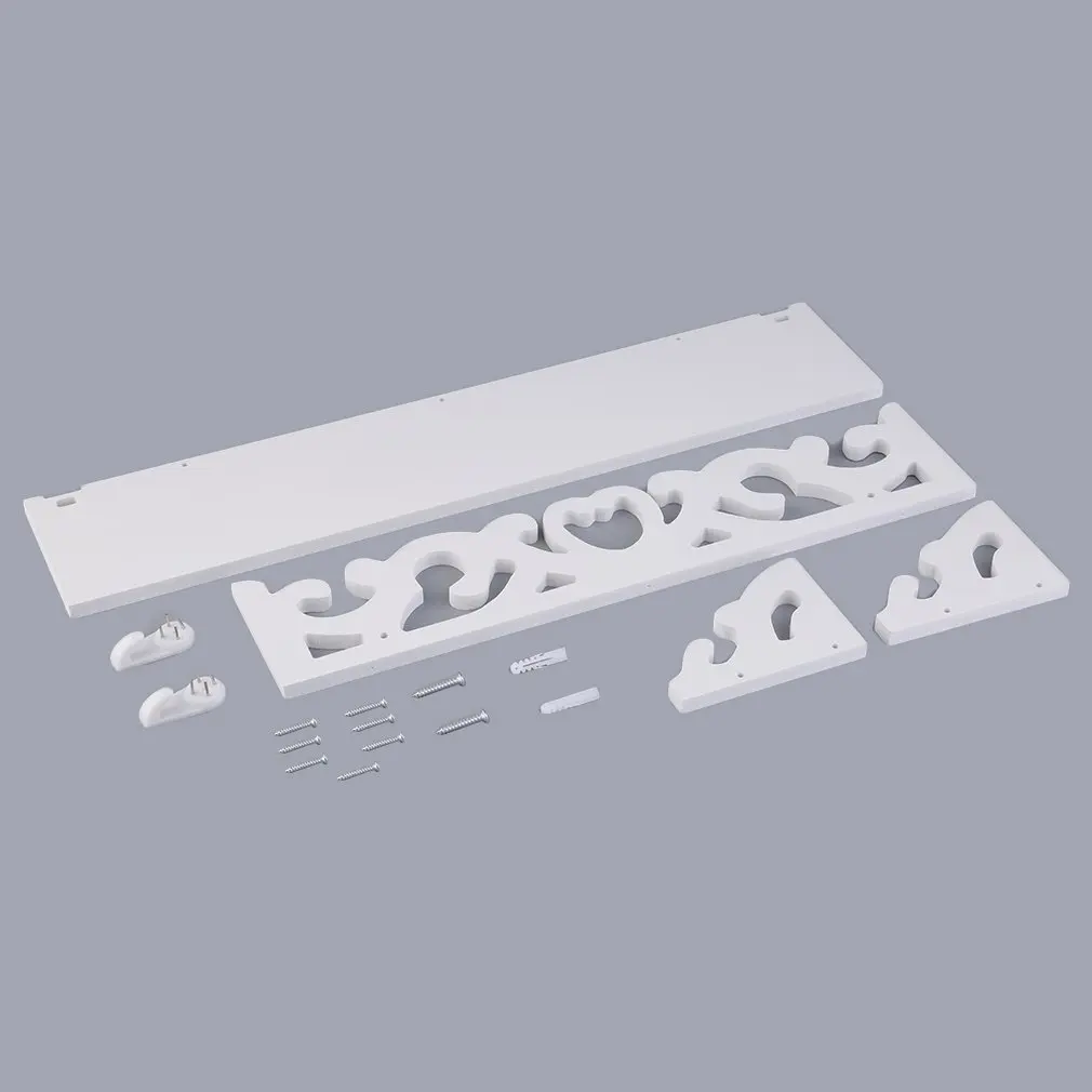 

1pc/lot White Wall Hanging Shelf Goods Convenient Rack Storage Holder Home Bedroom Decoration Ledge Home Decor S/M/L