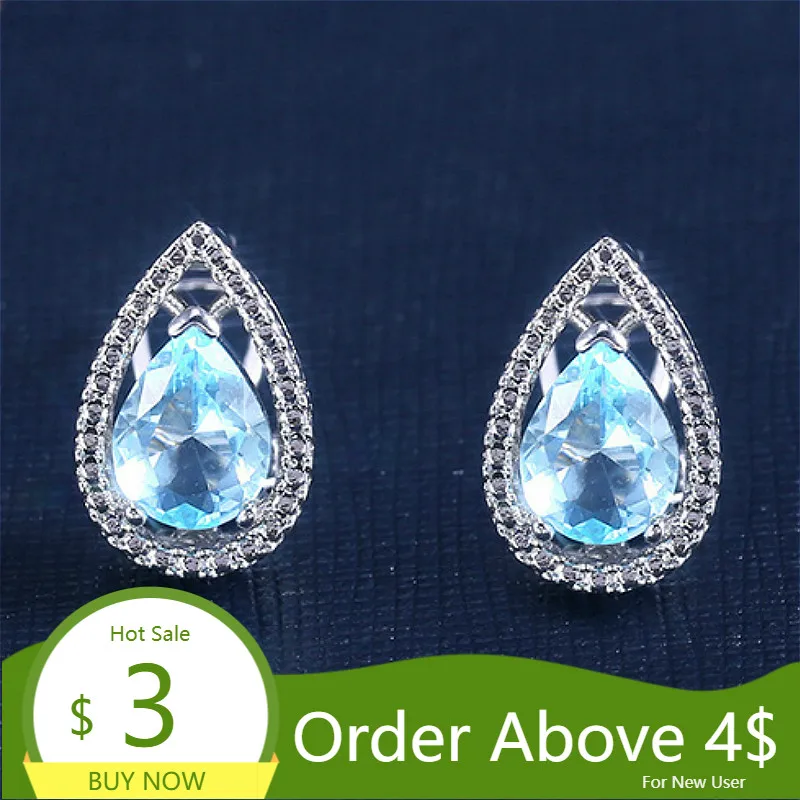 

Visisap Temperament Retro Light Blue Zircon Stud Earrings for Women Full Stone Luxury Shiny Small Stud Earring Fine Jewelry E120