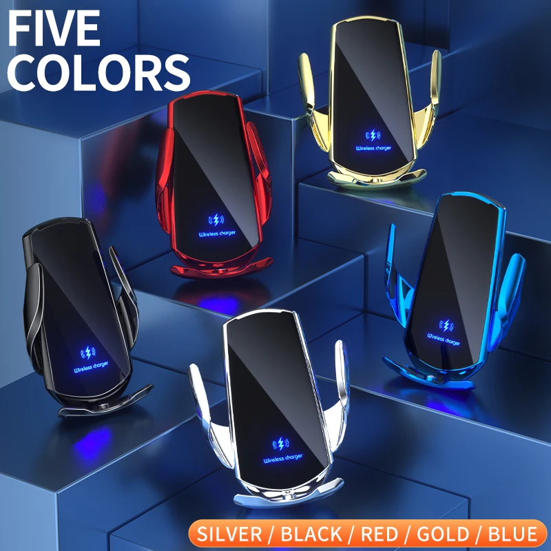 car wireless charging phone holder mobile stand steady fixed bracket charger support huawei samsun iphone xiaomi free global shipping