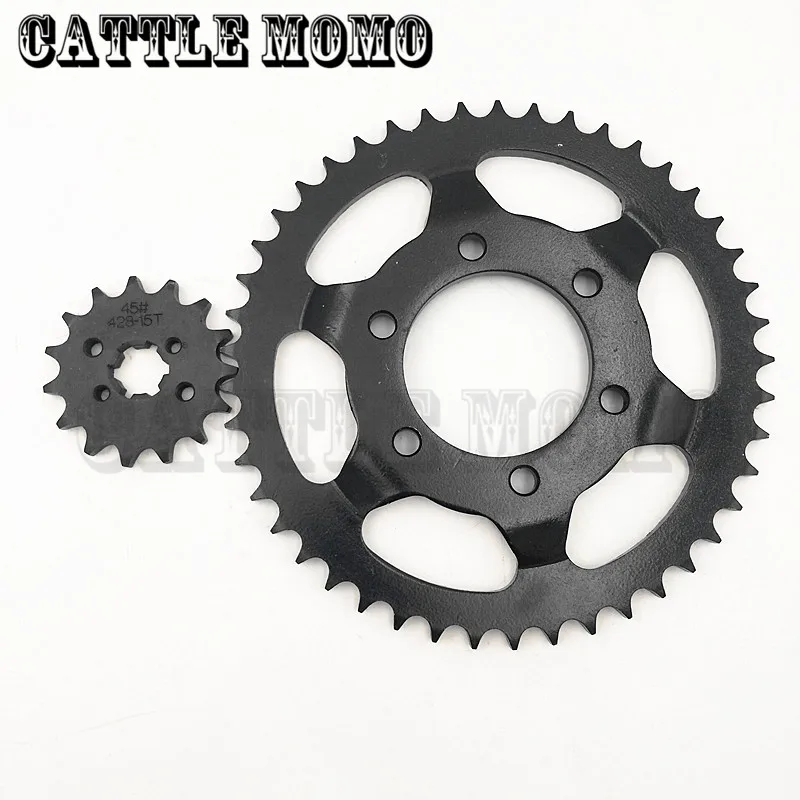 

15T/45T для Yamaha XT225 XT 225 D, E, F, L, M Serow 225 1992-2007, передняя и задняя звездочка мотоцикла, цепь трансмиссии 428