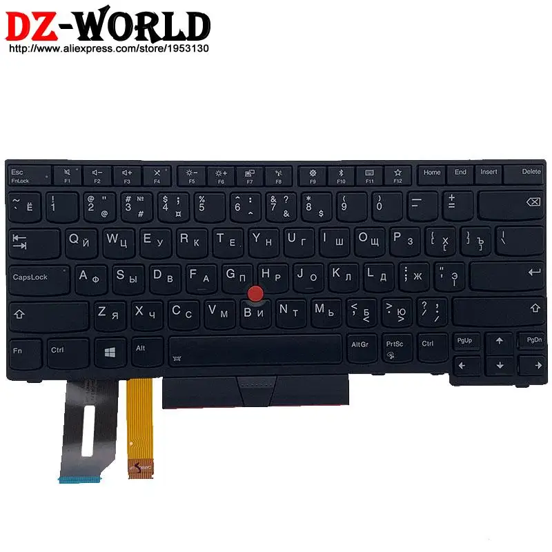 Новая Оригинальная русская клавиатура с подсветкой для Thinkpad E480 E490 T480S L480 T490 T495 L380