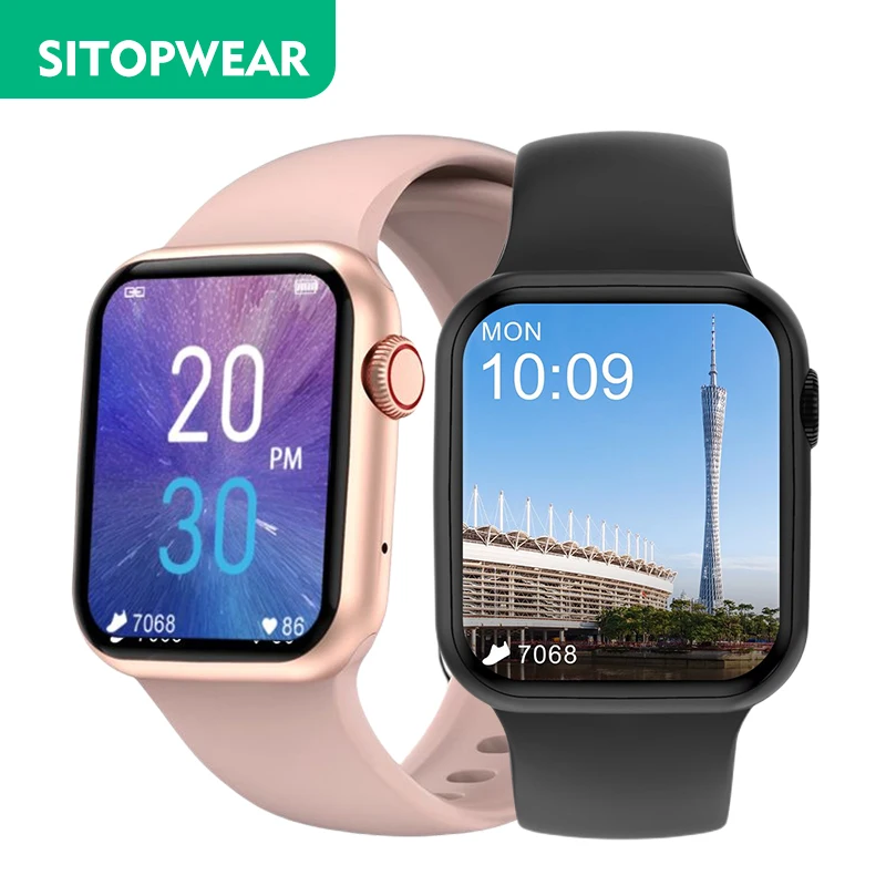 Смарт-часы SitopWear 2021 с беспроводной зарядкой, Bluetooth, 1,78 дюйма, для мужчин и женщин, фитнес-браслет для Apple Android