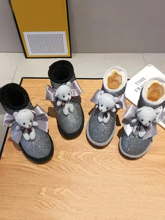 Зимние ботинки женские зимние короткие туфли новинка 2019 утолщенные бархатные