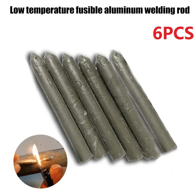 

6PCS Powder Cored Welding Aluminum Rod Low Temperature Easy Melt Aluminum Soldering Welding Tool Accessories